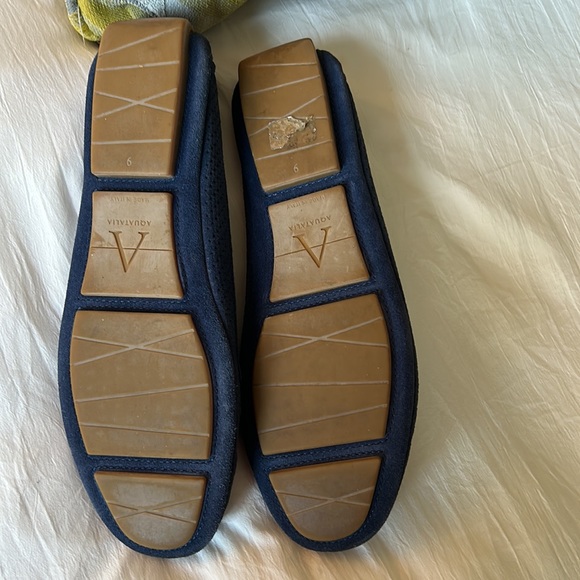 Aquatalia blue suede driving shoes size 9M - Picture 2 of 4